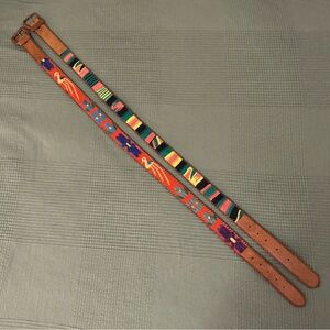 Set of 2 Handmade Guatemalan Belts - Size 36